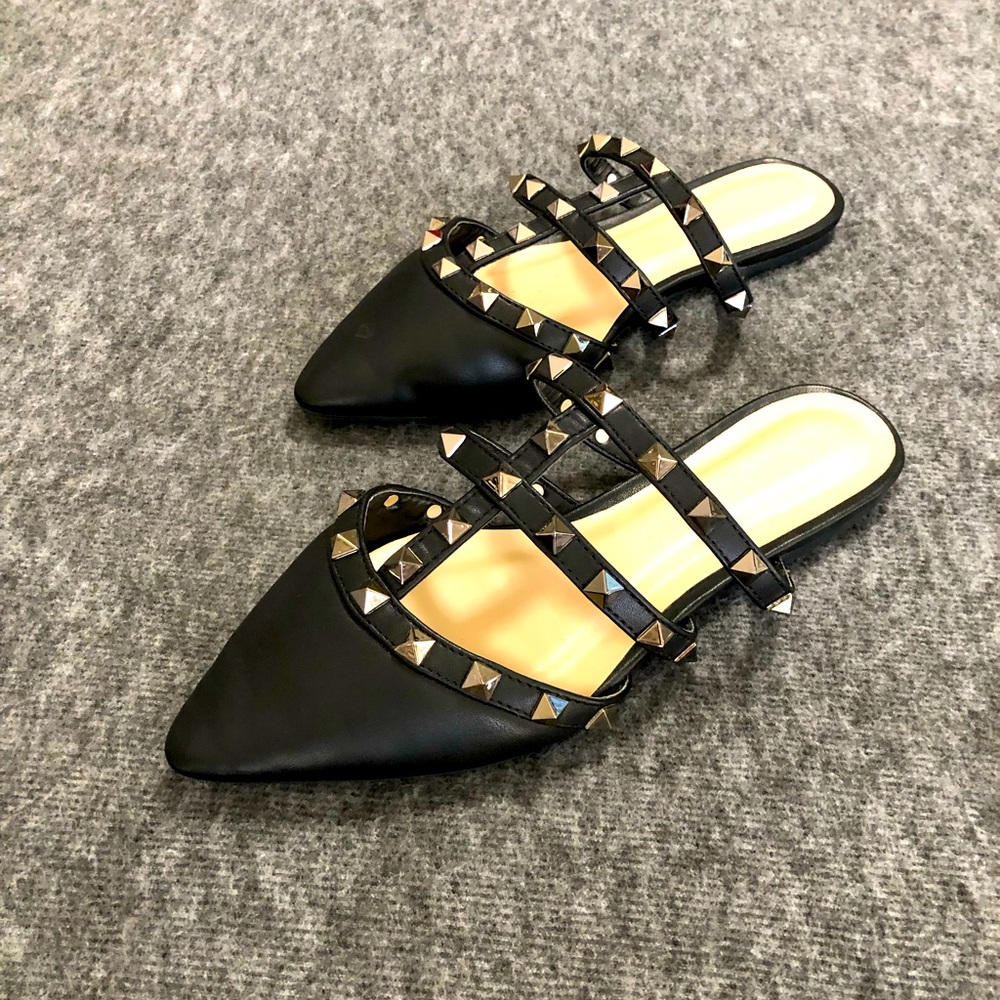 Wild Diva Lounge Studded Sandals.